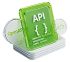Illustrazione 3D dell'API REST