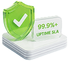 Illustrazione 3D dello SLA sull'uptime